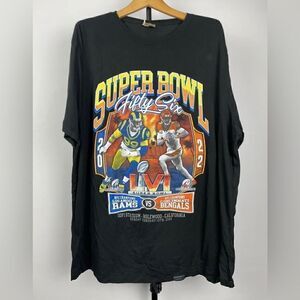 Onno Organic Cotton Black 2022 Super Bowl LVI Rams Vs Bengals Short Sleeve 2XL